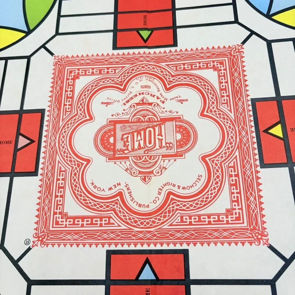 Vintage 1975 Selchow & Righter Parcheesi Board Game Vintage Complete